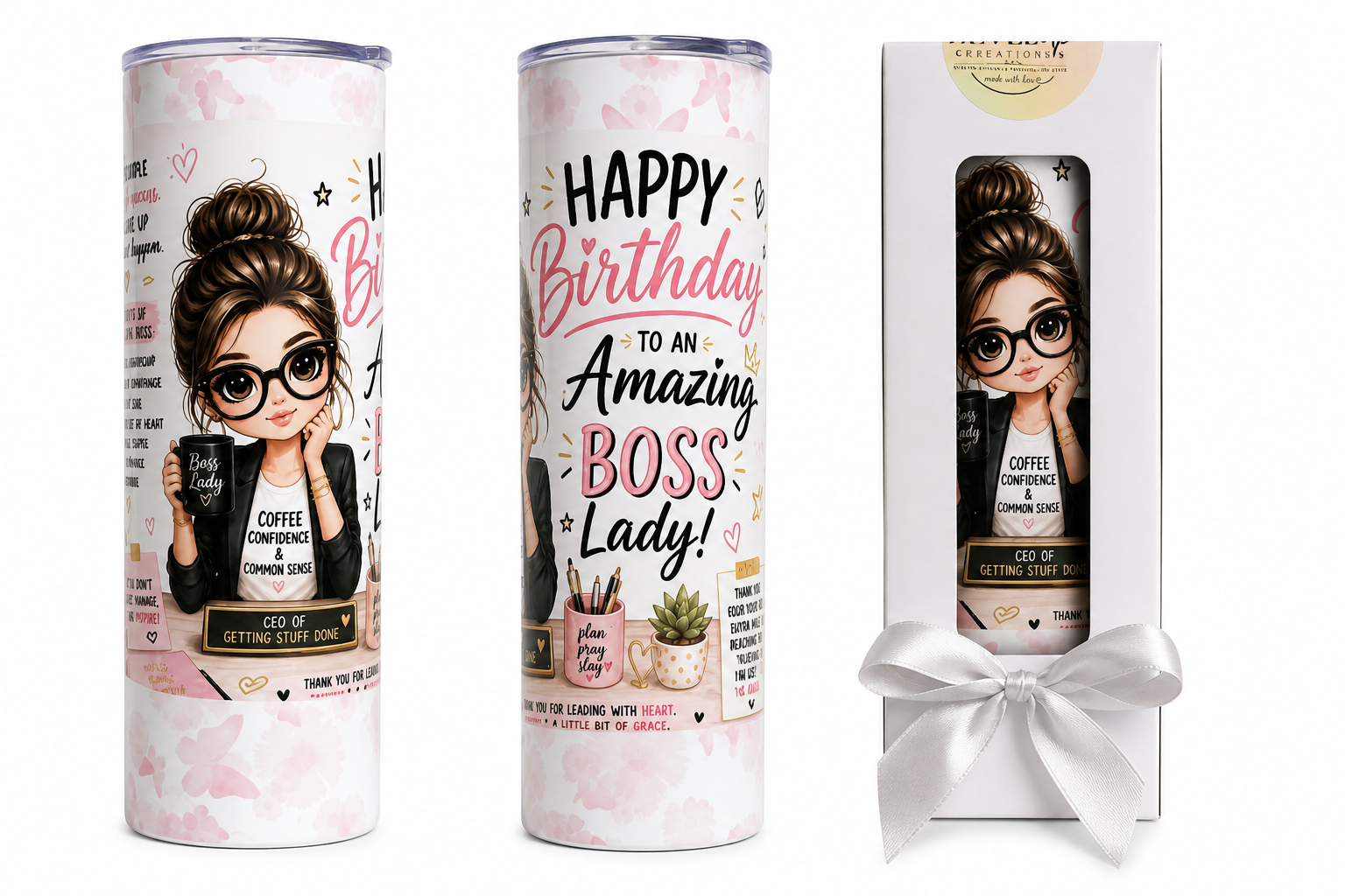 Boss Lady Tumbler Gift Set